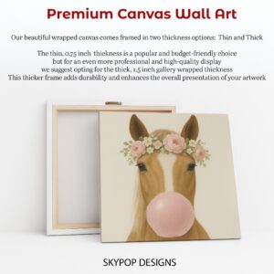 Horse Bubble Gum Art