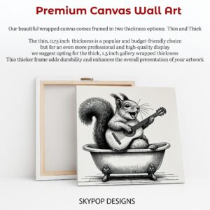 Squirrel Guitar Art