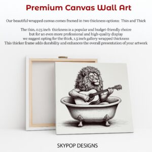 Lion Guitar Art