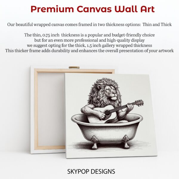 Lion Guitar Art