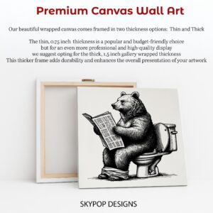 Bear Toilet Reader Art