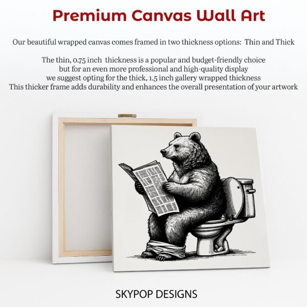 Bear Toilet Reader Art