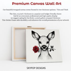 Deer Rose Art
