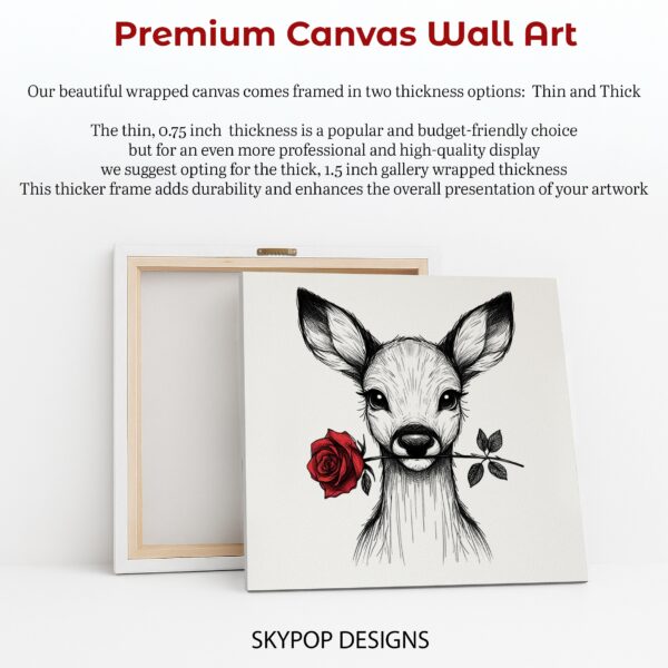 Deer Rose Art