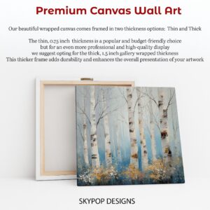 Birch Tree Forest Art