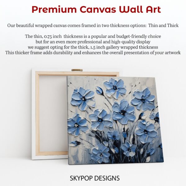 Blue Floral Art