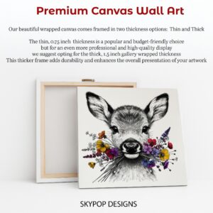 Deer Flower Art