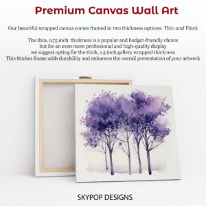 Purple Trees Art