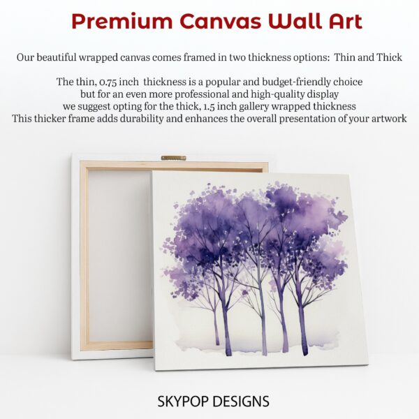 Purple Trees Art