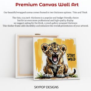 Baby Lion Roar Art