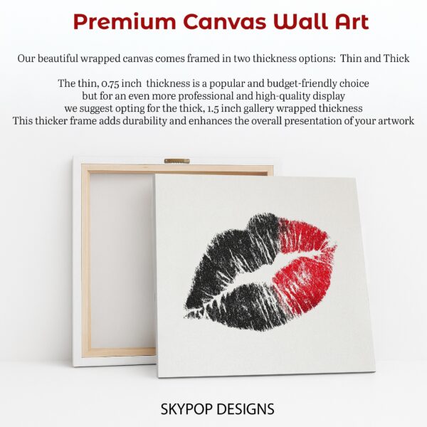 Fierce Lipstick Kiss Art