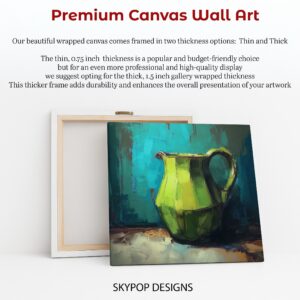 Vibrant Green Pitcher Art