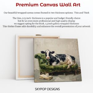 Cow on Couch Art