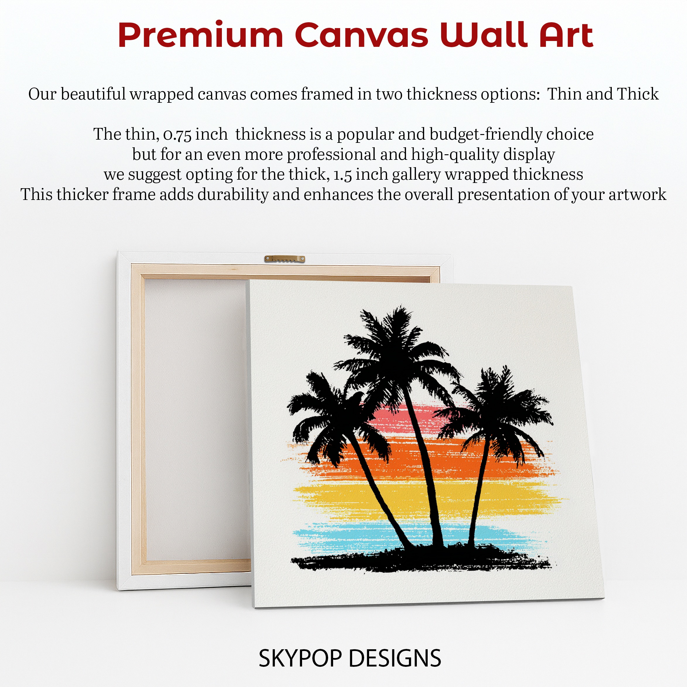 6.jpg Tropical Sunset Palm Trees Art