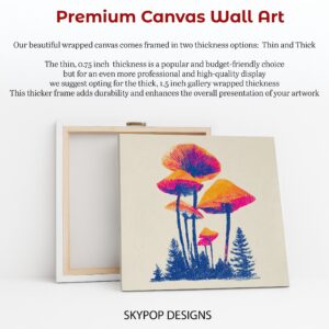 Colorful Mushroom Art