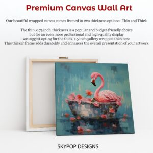 Flamingo Floral Art