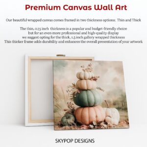 Pastel Pumpkin Stack Art