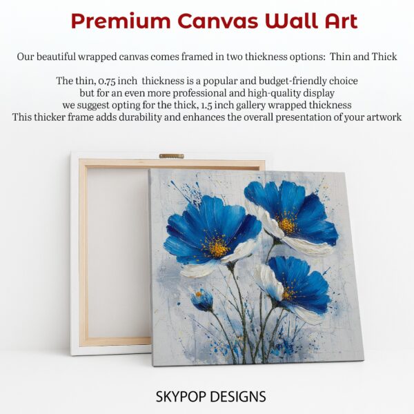 Blue Floral Art