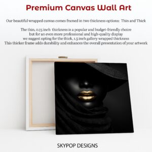 Golden Lips Art