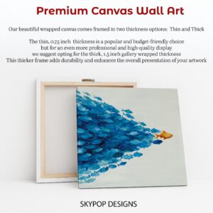 Blue Fish School Art