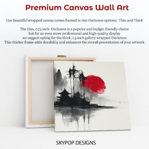 Rising Sun Pagoda Art
