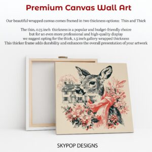 Deer in Scarf Art
