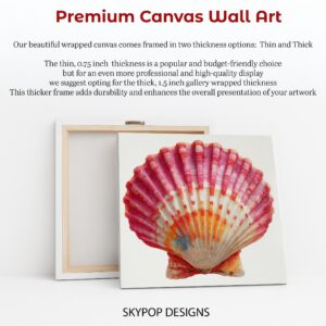 Red Seashell Art