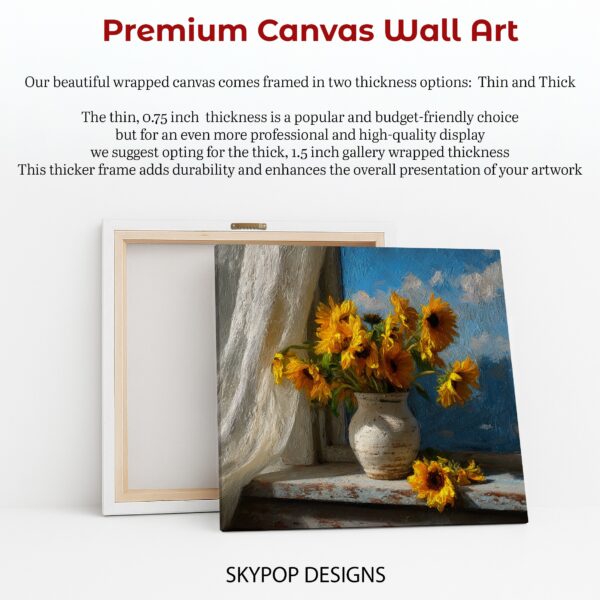 Sunflower Vase Art