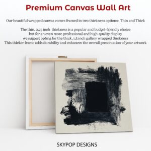 Monochrome Brushstroke Art