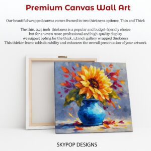 Sunflower Vase Art