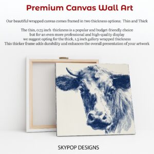 Blue Cow Art