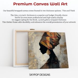 African Queen Silhouette Art