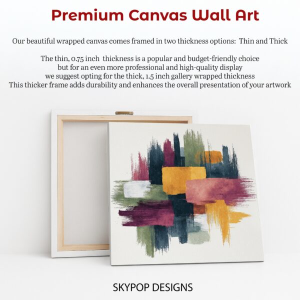 Color Block Brush Stroke Art