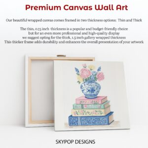 Vintage Floral Book Art