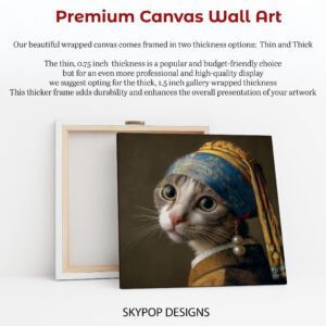 Cat with Pearl Earring Art