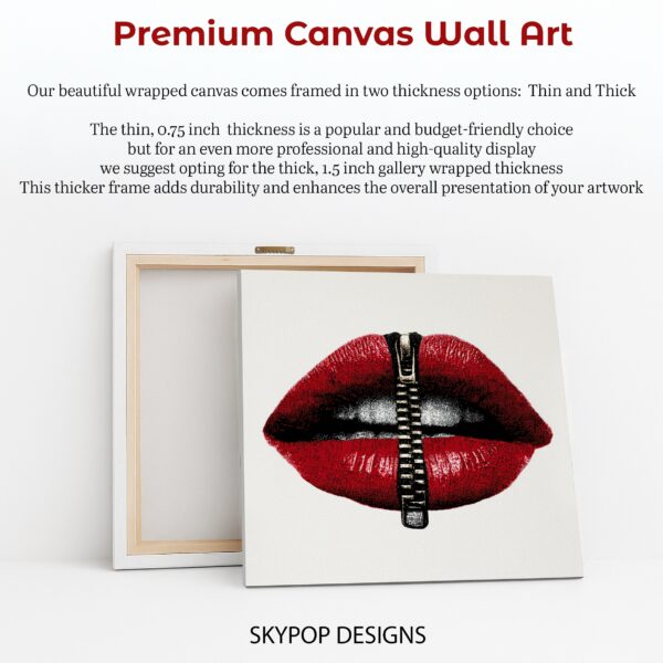 Zipped Lips Art