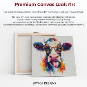 Colorful Cow Art
