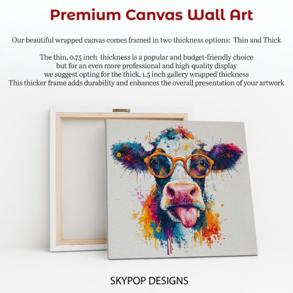 Colorful Cow Art