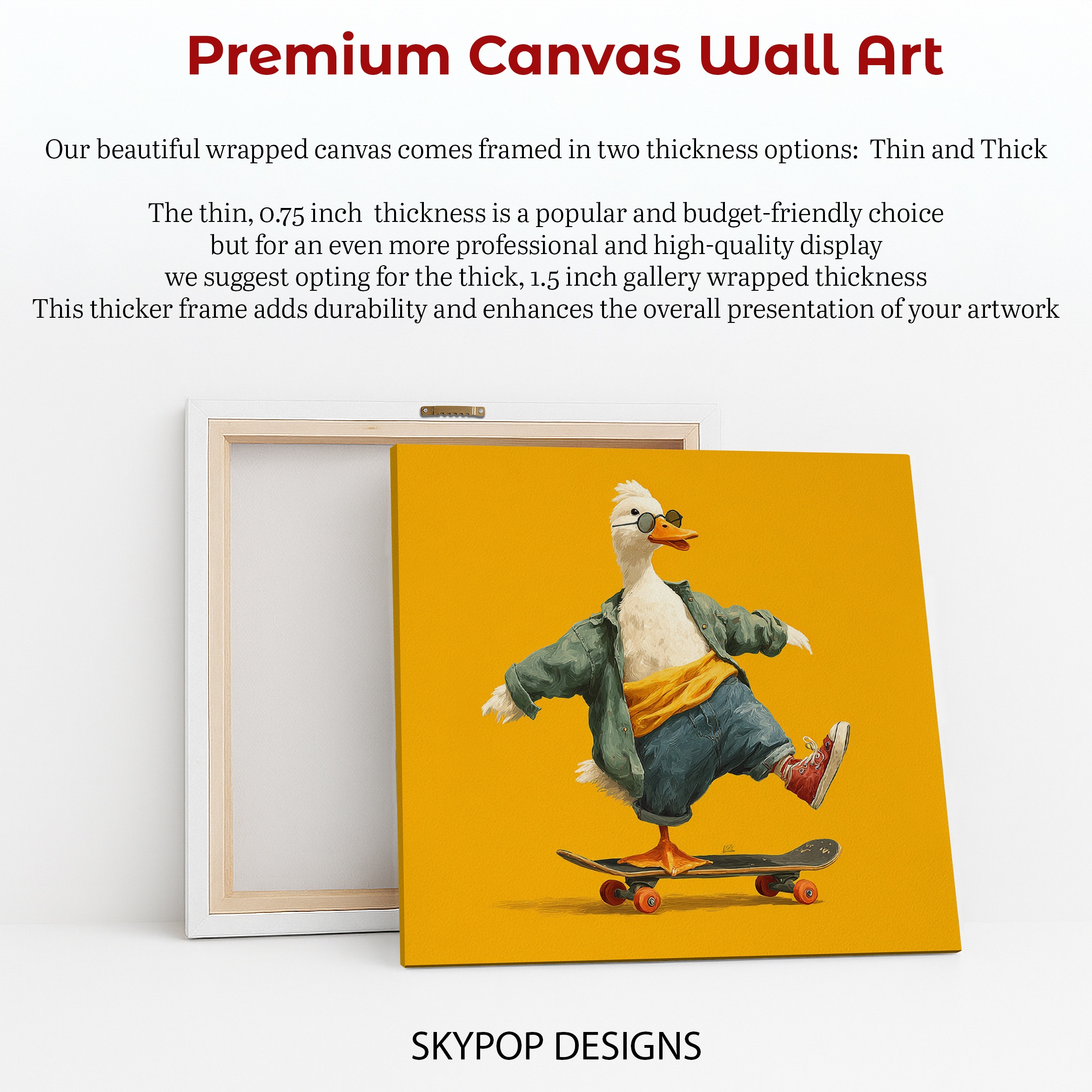 6.jpg Skateboarding Duck Art