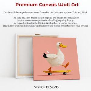 Duck Skateboarding Art