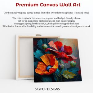 Vibrant Poppy Bloom Art