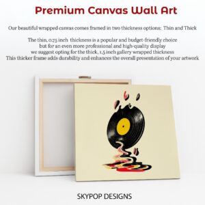 Melting Vinyl Record Art
