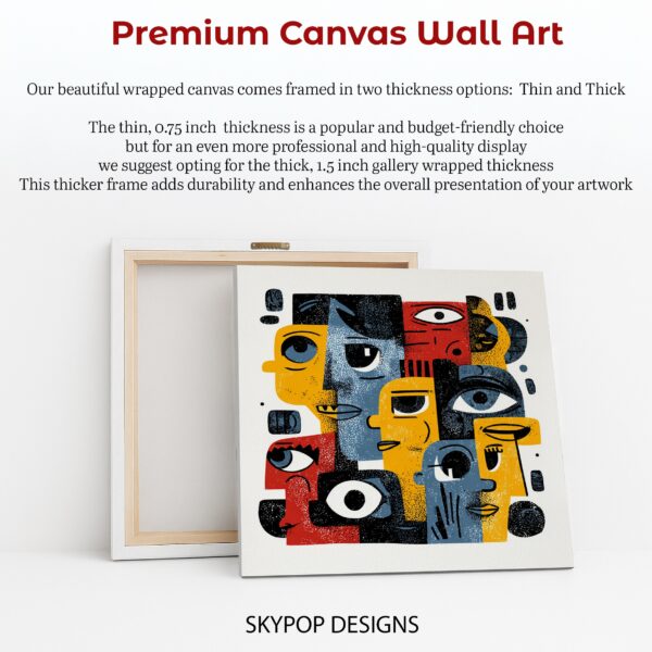 Cubist Faces Art