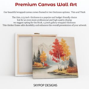 Autumn Birch Grove Art