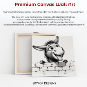 Donkey Peeking Art