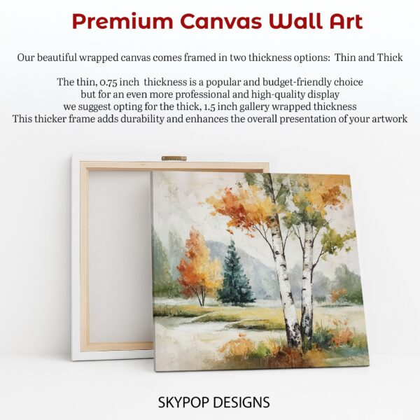 Autumn Birch Forest Art