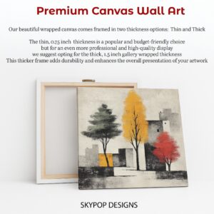 Urban Autumn Trees Art