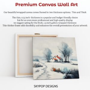 Winter Farmhouse Art