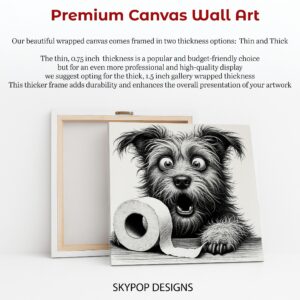 Yorkshire Terrier Toilet Paper Art
