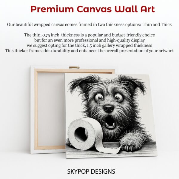 Yorkshire Terrier Toilet Paper Art